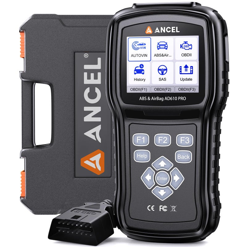 جهاز فحص ANCEL AD610 Pro OBD2 - قارئ رموز ABS و SRS مع تقنية AutoVIN وبيانات حية